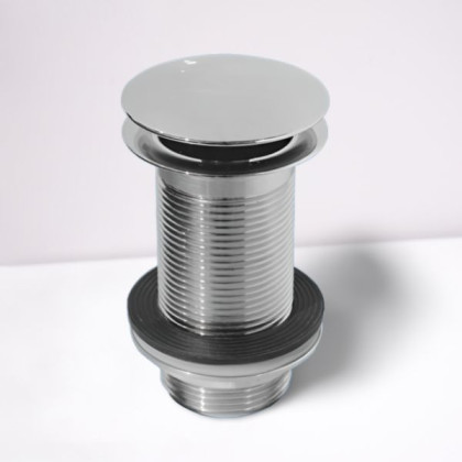 DWU60-CB Выпуск (60мм сливная решетка с "грибком") металлический без пробки и перелива с контргайко