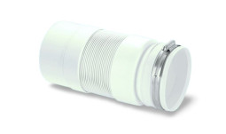 WC-F33PJ  Фановая раздвижная (L330-760мм) гофрированная труба; вход Ду=97-107мм подсоединение с исп