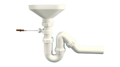 HC840FUN Сифон трубный Р/S-образный (1 1/2"х40мм) для разрыва потока/струи с овальной (170ммх85мм)