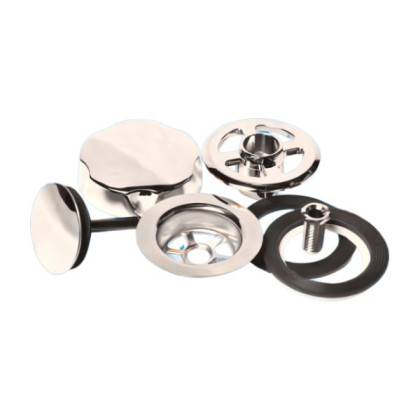 PUBSET-CP Ремкомплект для автослива-перелива: пластиковая поворотная головка, нержавеющие 70мм реше