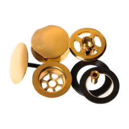 PUBSET-GOLD Ремкомплект для автослива-перелива: металлические поворотная головка, 70мм решетка, 50м