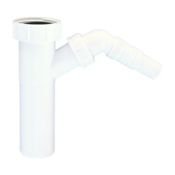 TEE3  Вставка (1 1/2"«мама»хДн=40мм) с адаптером под углом для слива бытовой техники; высота 146мм