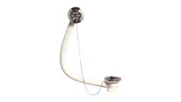 MRB5-A Слив-перелив (L457ммхD25мм) для акриловых и металлических ванн/поддонов с пластиковой решетк