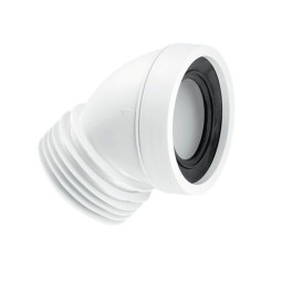 MRWC16 Фановая труба (L160мм) под углом 45° с манжетой; вход Ду=97-107мм, выход вставляется внутрь