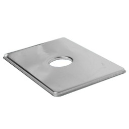 F32SQ-CB-L Отражатель прямоугольный (160ммх110мм), металлический под 32мм трубу; цвет-хром