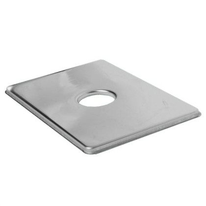 F32SQ-CB-L Отражатель прямоугольный (160ммх110мм), металлический под 32мм трубу; цвет-хром