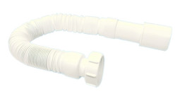 MRMF6-045 Труба гофрированная раздвижная (L265-450мм, D40мм); вход 1 1/2"«мама», выход Дн=40/50мм