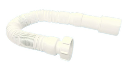 MRMF6-045 Труба гофрированная раздвижная (L265-450мм, D40мм); вход 1 1/2"«мама», выход Дн=40/50мм