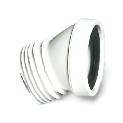 MRWC17 Фановая труба (L140мм) под углом 22° с манжетой; вход Ду=97-107мм, выход вставляется внутрь