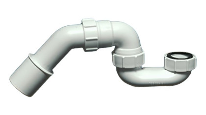 MRB7 Сифон трубный Р/S-образный (1 1/2"х40мм) без выпуска; высота 52мм; выход Дн=40/50мм