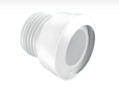 WC-MAC1-90 Прямая фановая труба (L140мм) с манжетой; вход Ду=97-107мм; выход вставляется внутрь 3?"