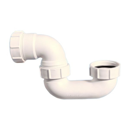 MRB7-A Сифон трубный Р-образный (1 1/2"х40мм) без выпуска; высота 52мм; выход компрессионный Ду=40м