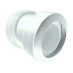 WC-MAC10 Фановая труба (L150мм) под углом 14° с манжетой; вход Ду=97-107мм; выход вставляется внутр