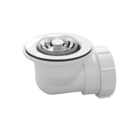 MRSKW5E-50 Выпуск (85мм нержавеющая полированная решетка) с фильтрующей решеткой-пробкой; высота 65