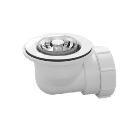 MRSKW5E-50 Выпуск (85мм нержавеющая полированная решетка) с фильтрующей решеткой-пробкой; высота 65