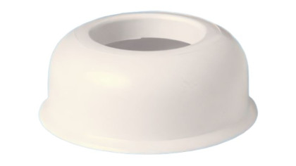 F40 Отражатель круглый (D80мм) под 40мм трубу; цвет-белый