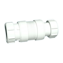 MFLEX-32-40C Труба гофрированная раздвижная (L130-180мм, D50мм); вход/выход компрессионный Ду=32мм/