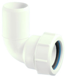 32C-WH Отвод на 90° компрессионный Ду=32ммхДн=32мм; цвет-белый