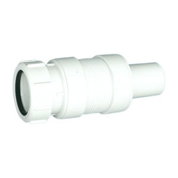 MFLEX-3240PC Труба гофрированная раздвижная (L138-187мм, D50мм); вход Дн=32мм, выход компрессионный