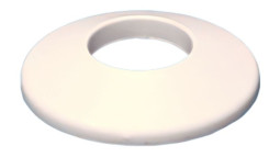 F50S Отражатель круглый (D75мм), неглубокий под 50мм трубу; цвет-белый