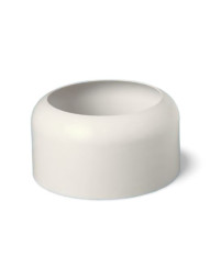 F80 Отражатель круглый (D110мм) под трубу 80мм; цвет-белый. Подходит для фановых труб с манжетой вы