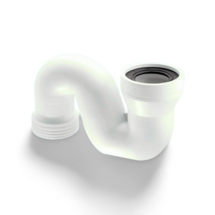 MRWC44 Фановая труба с гидрозатвором и манжетой; высота 205мм; вход Ду=97-107мм, выход вертикальный