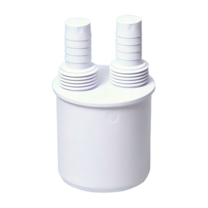 WFH-CON50  Адаптер для подключения слива с 2-мя прямыми отводами; вход Дн=14мм/ 1/2"«папа», выход Д