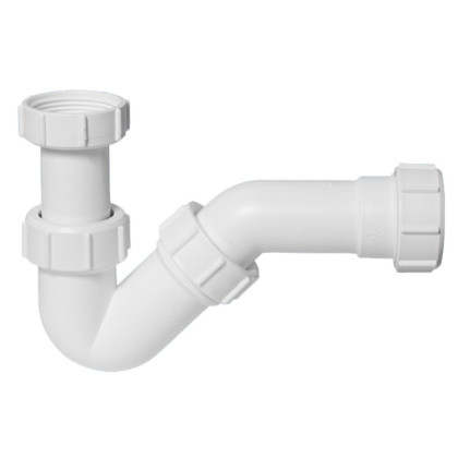 MRBD2 Сифон трубный Р/S-образный (1 1/4"х32мм) без выпуска с регулируемыми высотой (h=90-145мм) и у