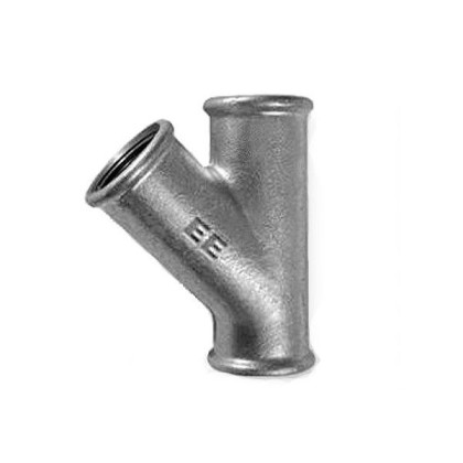 Оцинк. Тройник 45°  11/2 Г/Г/Г EE