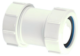 32G-WH Муфта сдвижная компрессионная Ду=32ммхДу=32мм; цвет-белый