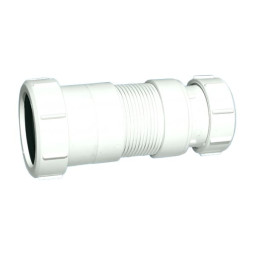 MFLEX-40-50C Труба гофрированная раздвижная (L128-177мм, D50мм); вход/выход компрессионный Ду=40мм/