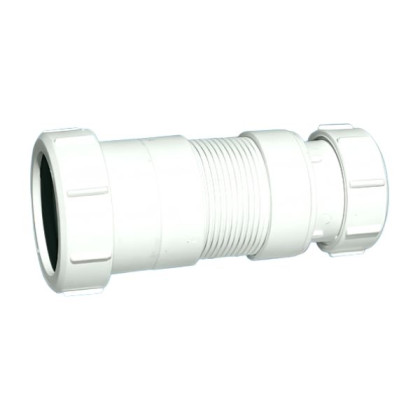 MFLEX-40-50C Труба гофрированная раздвижная (L128-177мм, D50мм); вход/выход компрессионный Ду=40мм/