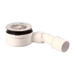 MRS10CSP Сифон бутылоч.для поддона (сливное отверстие 90-100мм) с выпуском (D105мм, креп.винты М5х4