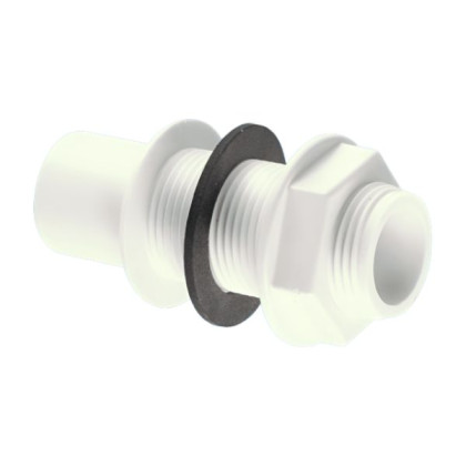 R4 Муфта переходная (соединение "вставил-нажал") с Ду=21,6ммх3/4"«папа» в комплекте с контргайкой и