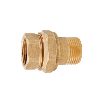 Lat Американка прямая  1" г/ш с прокл. латунь ITAP