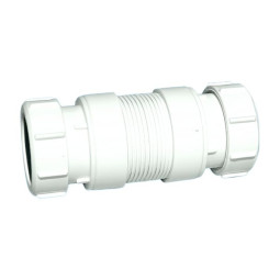 MFLEX-40C Труба гофрированная раздвижная (L124-173мм, D50мм); вход/выход компрессионный Ду=40мм