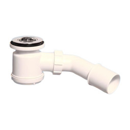 MRS2C Сифон бутылочный для поддона (сливное отверстие 50-60мм) с выпуском (D70мм, H35мм) и сливной