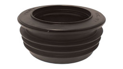 MRDC5-BL Переходник с Дн=110мм (вставляется внутрь 4"/110мм трубы) на Ду=75мм; цвет-чёрный