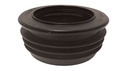 MRDC5-BL Переходник с Дн=110мм (вставляется внутрь 4"/110мм трубы) на Ду=75мм; цвет-чёрный