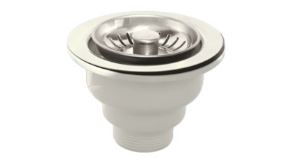 MRSKW7CL Выпуск (113мм нержавеющая полированная решетка) с фильтрующей решеткой-пробкой тип-"кнопка