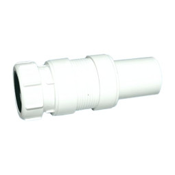 MFLEX-40PC Труба гофрированная раздвижная (L147-196мм, D50мм); вход Дн=40мм, выход компрессионный Д