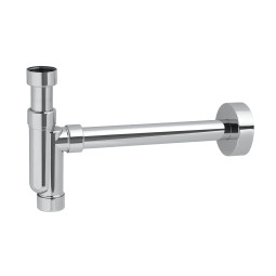 CAT32-CB Сифон трубный P-образный (1 1/4"х32мм) без выпуска с отводной трубой D32мм и отражателем;