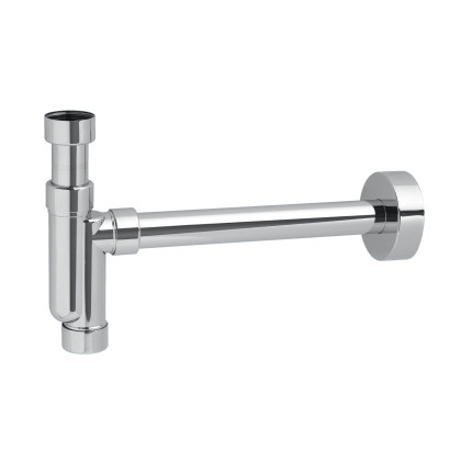 CAT32-CB Сифон трубный P-образный (1 1/4"х32мм) без выпуска с отводной трубой D32мм и отражателем;