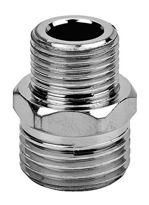 Lat Ниппель переходной   1/2-3/8 хром RR 515
