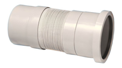 MRF-PS Муфта раздвижная (L250-350мм) гофрированная; вход Ду=110мм под раструбное соединение, выход