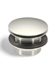 CBW70-CB Выпуск (70мм решетка и пробка тип-"кнопка") металлический без перелива с контргайкой; высо