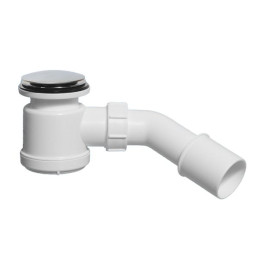 MRS2CL-SC Сифон бутылочный для поддона (сливное отверстие 50-60мм) с латунными выпуском (D70мм, H35