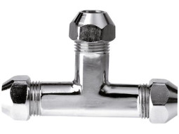 CUц Тройник 3 ц на 10 хром 1261010 RR