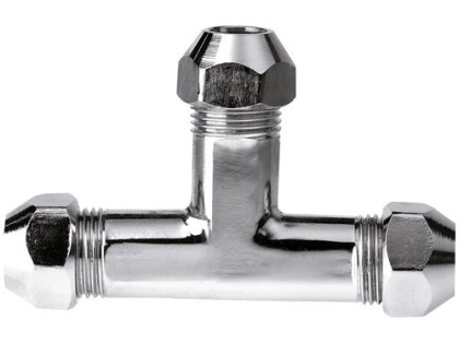 CUц Тройник 3 ц на 10 хром 1261010 RR