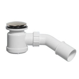 MRS2CL-SN Сифон бутылочный для поддона (сливное отверстие 50-60мм) с латунными выпуском (D70мм, H35